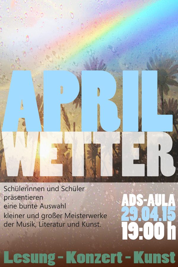 Plakat Aprilwetter